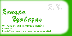 renata nyolczas business card