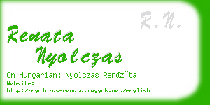 renata nyolczas business card